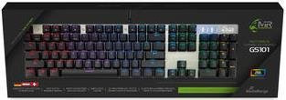 MediaRange MRGS101 Mechanische USB Tastatur QWERTZ Deutsch in Schwarz und Silber - Bild 1