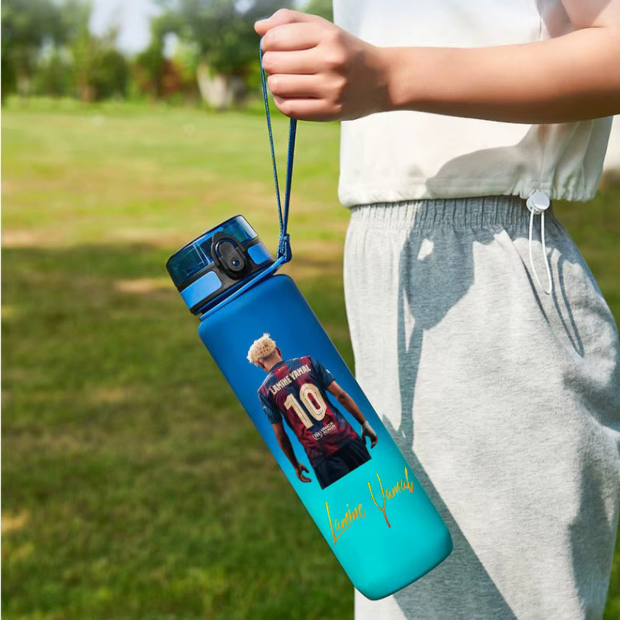 Bandai Fußballstar Trinkflasche mit Strohhalm, 1000ml - Bild 1