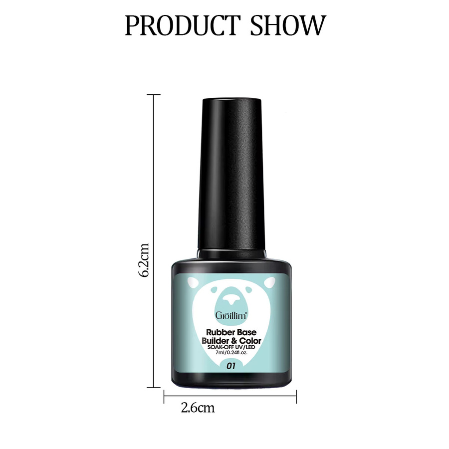 Groillim Gel-Nagellack, schwarz, glänzend, 7 ml - Bild 2