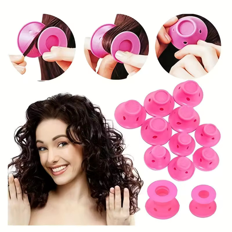 10 Stück Damen-Pilzrolle Lockenwickler für normales Haar, manuell - Bild 6