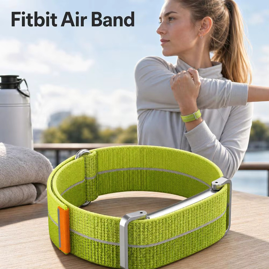Fitbit Uhrenarmband, gewebtes Nylon, Textil/NATO, Bunt, Unisex - Bild 3
