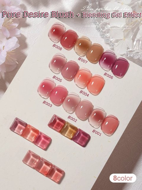 MIANEL Seasons Pure Desire Blush Jelly Gel Nagellack, 12 ml, Nude, Glänzend - Bild 1