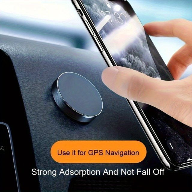 Magnetische Auto-Handyhalterung mit Saugnapf und Luftauslassbefestigung in Gold - Bild 1