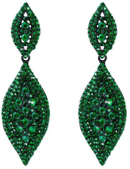 Wucifang Jewelry Ohrringe, Tropfen, Kristall, Schwarz, Damen - Bild 1