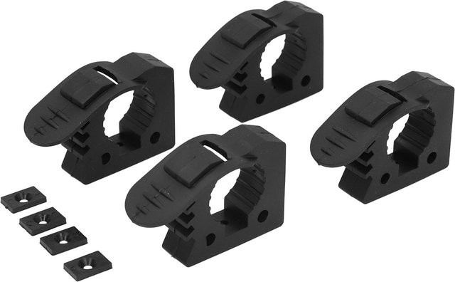 4er-Set Dachträger Schaufelhalterung mit 30–40 mm Klemmung und 11 kg Tragfähigkeit in Schwarz - Bild 1