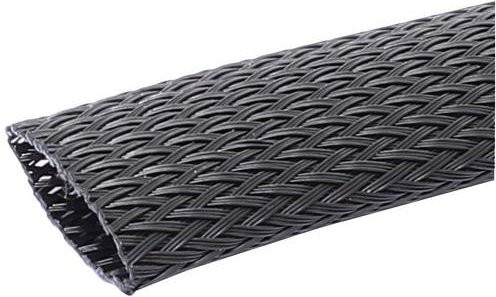 Quadrios Geflechtschlauch 23CA208 aus Polyester in Schwarz für Durchmesser 10 bis 27 mm - Bild 1