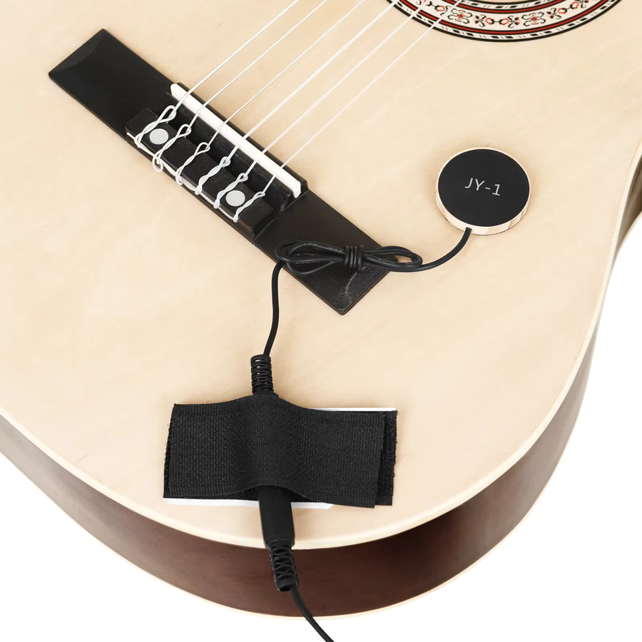 IRIN Akustikgitarren-Tonabnehmer Kontaktmikrofon Piezo-Tonabnehmer in Schwarz für Gitarre, Ukulele, Violine, Mandoline und Banjo - Bild 4