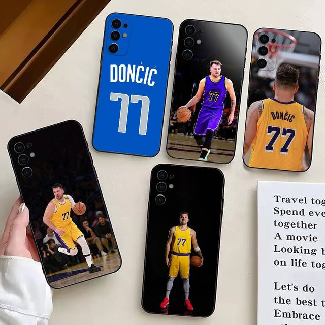 L-Luka D-Doncic Handyhülle aus weichem Silikon für Samsung Galaxy S25 S24 S23 S22 S21 S20 Ultra Plus FE in Schwarz - Bild 1