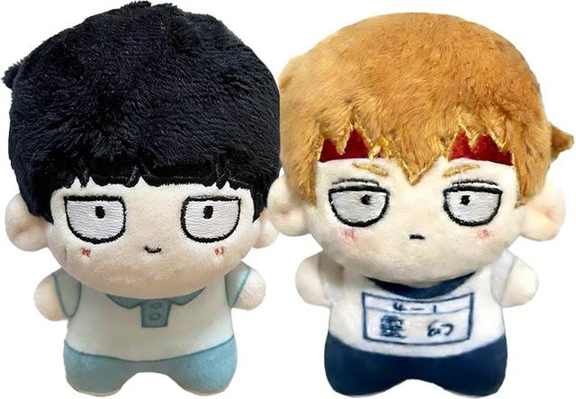 Yiran toy Anime Plüschpuppe Kageyama Shigeo Reigen Arataka, Stofftier Rucksack Schlüsselanhänger, 10cm, ab 18 Jahre - Bild 1