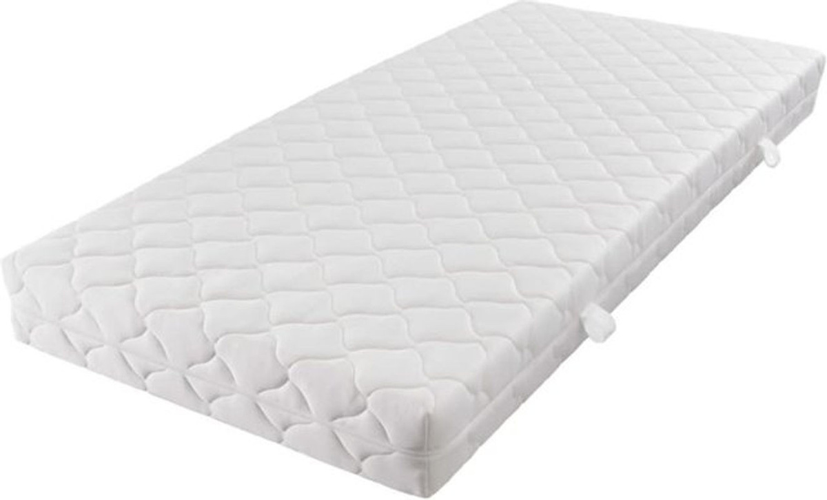 Vidaxl Schaummatratze mit waschbarem Bezug in Weiß, B/T/H: 200 x 140 x 17 cm - Bild 1