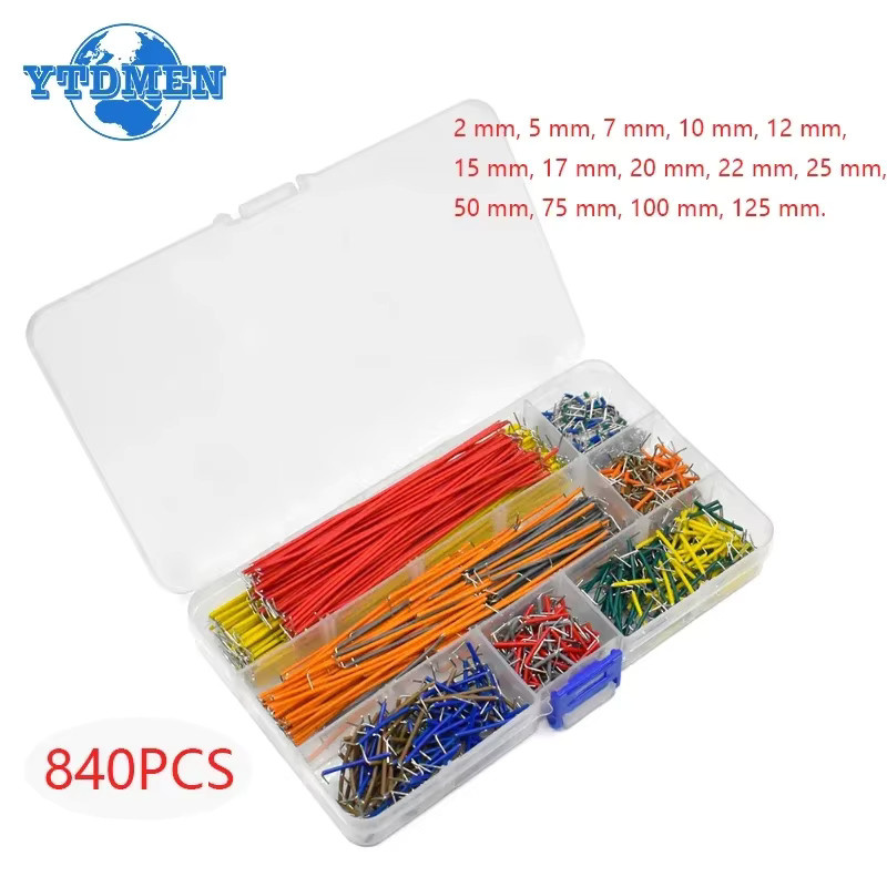 YTDMEN U-förmiges Steckbrett-Überbrückungskabel-Set in 14 Längen, multicolour, 140–840 Stück für PCB-Prototyping - Bild 2
