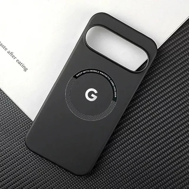 Ultradünnes Bare-Metal-Gehäuse für Google Pixel 10A 9 8 7 Pro XL mit magnetischer Ladefunktion und stoßfestem Schutz, Schwarz - Bild 1