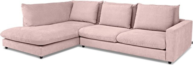Polsterecke SANSIBAR LIVING WANGEROOGE in Pink mit L-Form und passenden Dekokissen - Bild 1