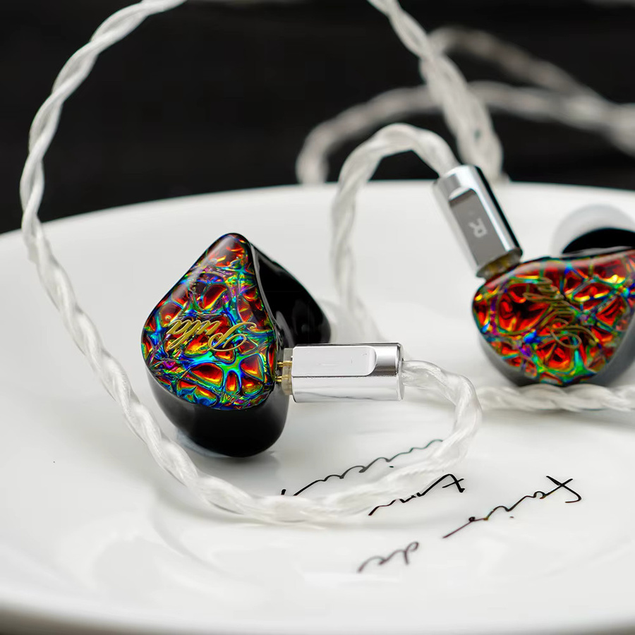 PULA PA02 HiFi-Kopfhörer Hybrid In-Ear-Monitore mit 1DD+4BA Treibern, Hi-Res Audio, Multicolour, 3,5 mm Jack - Bild 3