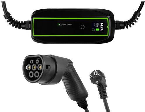 Green Cell EV PowerCable Mobile Ladestation Typ 2 16A mit 3.6kW in Schwarz - Bild 1