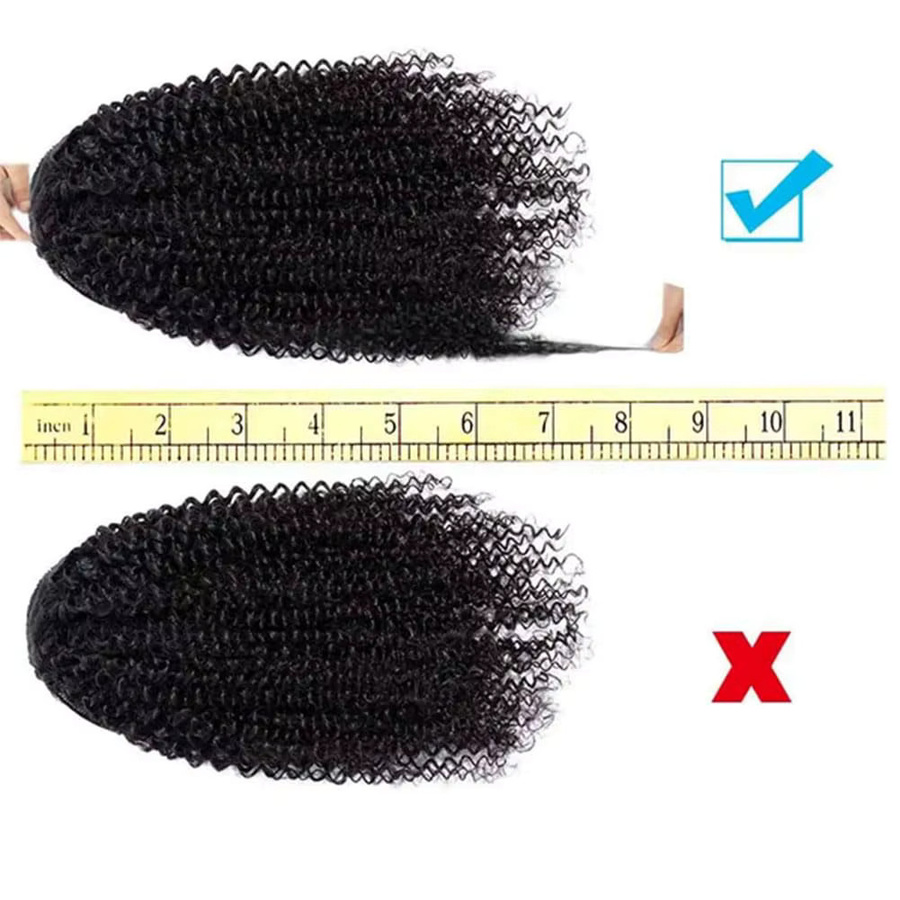 Tomiyaa Remy Echthaarverlängerungen, Afro Kinky Curly, Unisex - Bild 4
