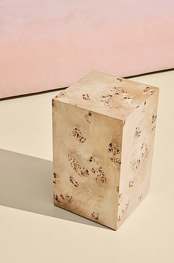 Pebble Sideboard Pastill in Braun und Beige aus Holz mit Teak- und Birken-Optik - Bild 1