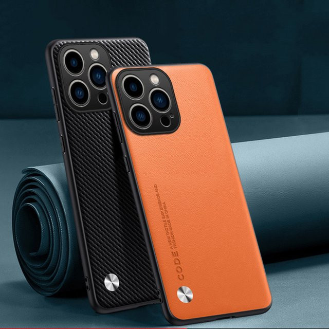 Gusakov Ultradünne Leder-Handyhülle für iPhone 11 bis 16 Pro Max, Stoßfest und Weiche Rückseite, Farbe: Weiß - Bild 1