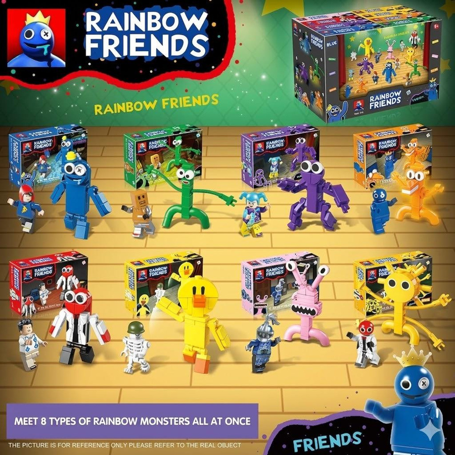 Board M Factory Rainbow Friends Figur Baustein 8-Sorten Set - Bild 3