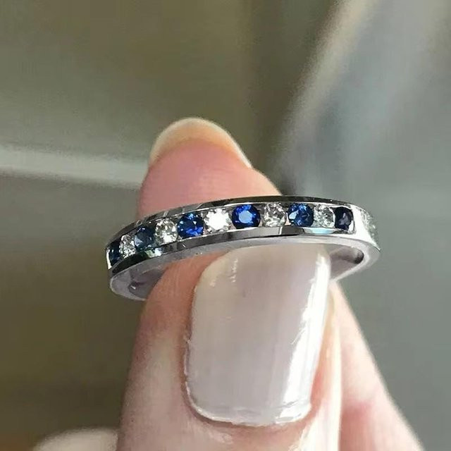 Huitan Ringe, Silber, Kupfer, Zirkonia, Damen - Bild 1