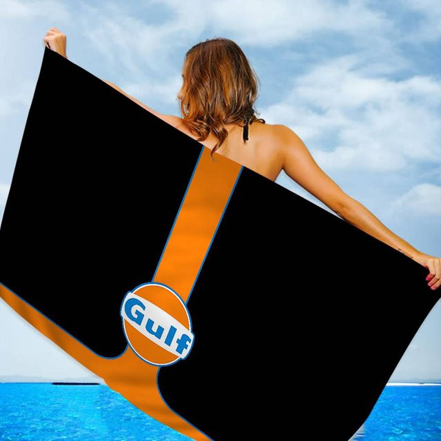 G-Gulf Rennwagen Mikrofaserdecke Strandtuch in Übergröße, super saugfähig und schnelltrocknend, B: 76 cm, H: 152 cm - Bild 1