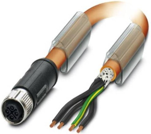 Phoenix Contact Sensor-Aktor-Anschlussleitung M12 Buchse gerade orange, 4-polig, 5,00 m - Bild 1