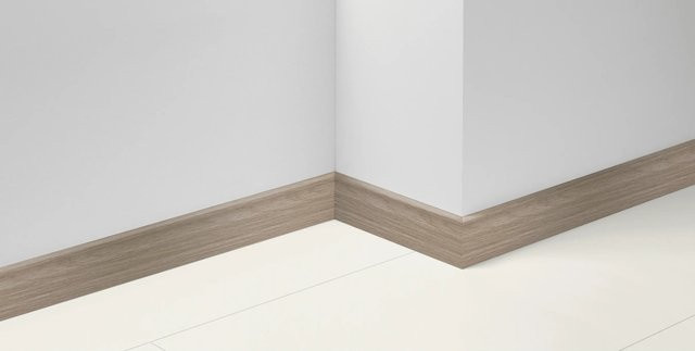 Parador Dekorsockelleiste SL 18 D039 Eiche Braun mit Kabelkanal aus MDF, H x B x T: 7,0 x 220 cm x 1,6 cm - Bild 1