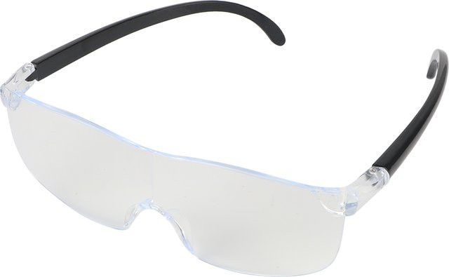 NICEYARD Arbeitsbrille mit 1,6-facher Vergrößerung und 250-Grad-Presbyopie-Linse in Schwarz und Transparent - Bild 1