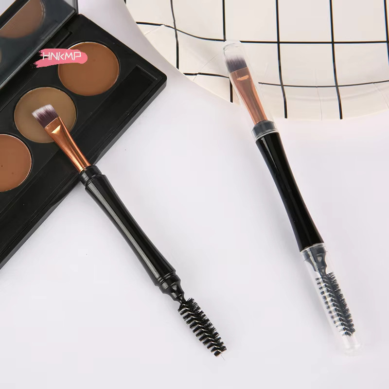 Mini-Make-up-Pinsel mit zwei Enden für Augenbrauen, Lidschatten, Eyeliner - Bild 3