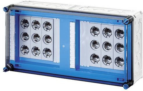 Hensel Sicherungshalter 63 A, blau, Wandmontage aus Kunststoff - Bild 1