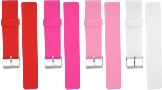 Neoglint Uhrenarmband, Silikon, 20 mm, Pink, Unisex - Bild 1