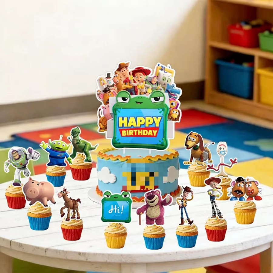 Disney Toy Story Geburtstagstorten-Topper-Set, Tortendekoration Zubehör - Bild 2