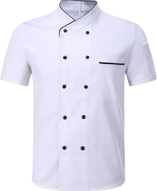 FaSHion2 Kochuniform Sommer Kurzarm in Weiß für Männer und Frauen für Hotel, Catering und Restaurant - Bild 1