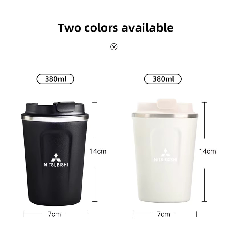 Mitsubishi Thermosbecher aus Edelstahl in Schwarz für Kaffee, Tee und Wasser - Bild 6