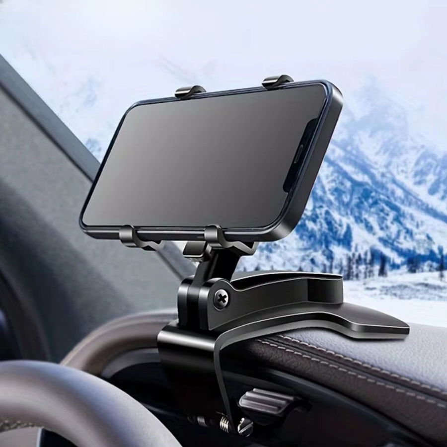 Henruisi Universal Auto Handyhalterung für Dashboard in Schwarz zur Befestigung von iPhone, Samsung und Xiaomi - Bild 2