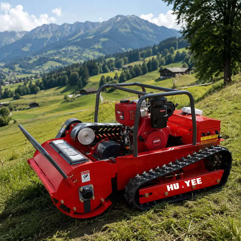 Huayee Benzin-Rasenmäher mit Raupenantrieb in Rot für Profis - Bild 2