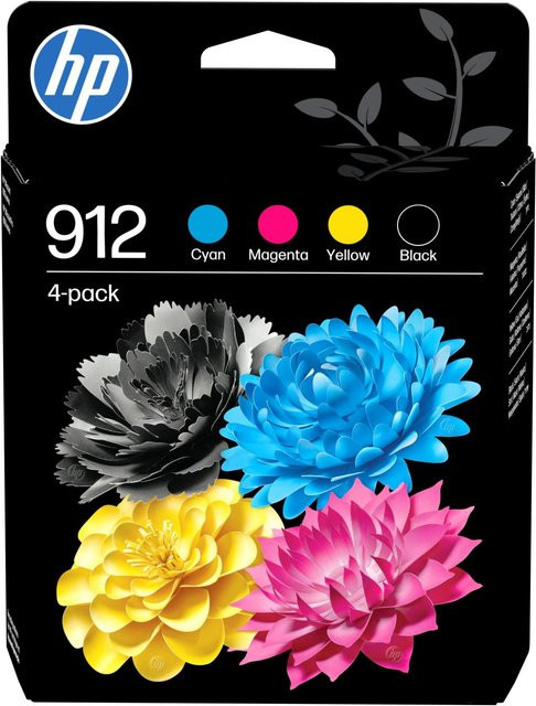 HP Original 912 Tintenpatronen 4er-Pack Schwarz, Cyan, Magenta, Gelb - Bild 1