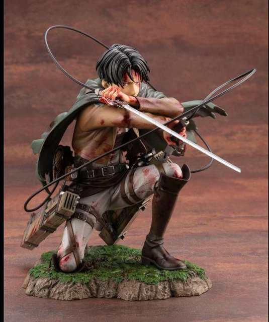 Kotobukiya Attack On Titan Levi Ackerman Anime Figur Sammlerstatue - Bild 1
