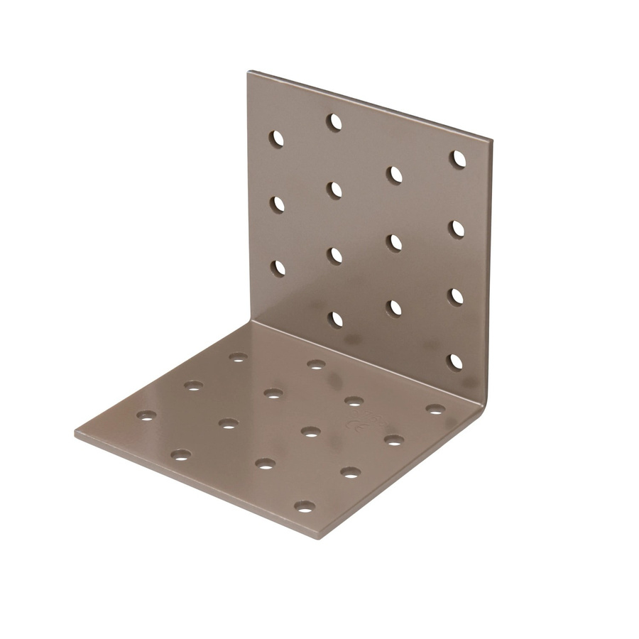 GAH Alberts Duravis Lochplattenwinkel aus Stahl in Perlbeige, B/T/H: 80 x 80 x 80 mm - Bild 2