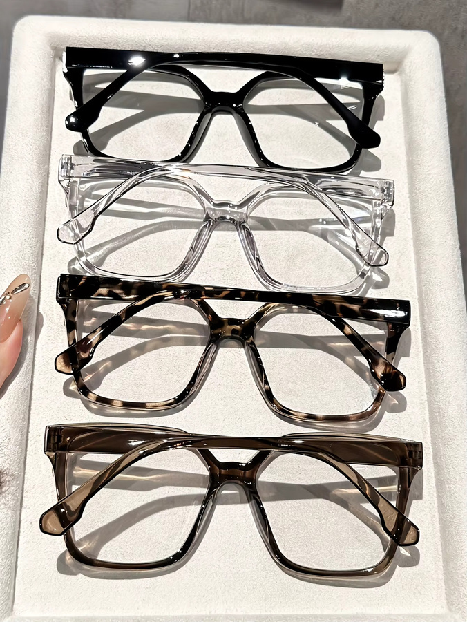 CAIPAI Lesebrille, Vollrand, square, Kunststoff, transparent - Bild 4