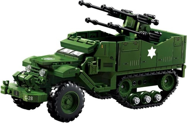 Militärisches MOC Armee Hauptkampfpanzer gepanzertes Fahrzeug, Bausteine Set, ab 14 Jahren - Bild 1