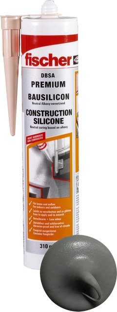 Fischer Bausilikon DBSA Schimmelresistent in Betongrau 310 ml - Bild 1