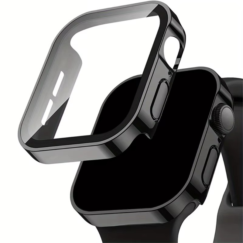 Schutzhülle mit Displayschutzfolie für Apple Watch, Matte red 05, Unisex - Bild 2