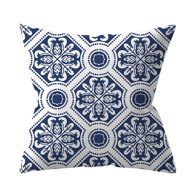 JFPillowPal Kissenbezug Mandala Nordisch Geometrisch in Marineblau, B/B: 45 x 45 cm - Bild 3