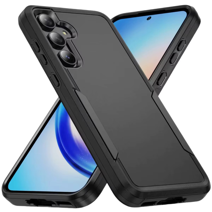 Heavy Duty Armor stoßfeste Handyhülle aus PC und TPU für Samsung Galaxy S25 Ultra S24 FE S23 S22 Plus A56 A55 A35 A16 A15 A06 in Schwarz oder Grün - Bild 6
