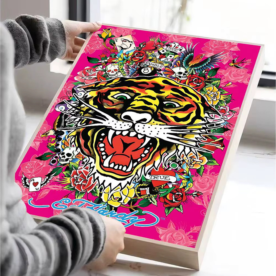 E-Ed H-Hardy DIY Sticky Poster Whitepaper Vintage Kunstwerk in Weiß - Bild 6