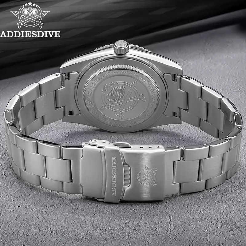 ADDIESDIVE Taucheruhr, Quarz, Edelstahl, Blau, Keramiklünette, Herren - Bild 2