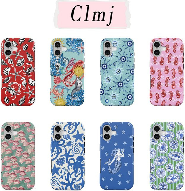 Clmj Salty Kiss Handyhülle für iPhone mit doppelschichtiger Rückabdeckung - Bild 1
