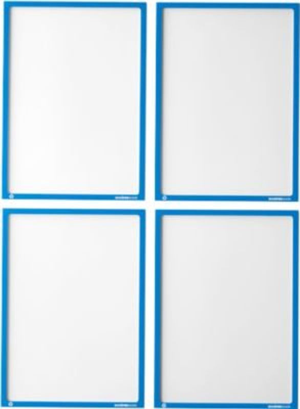 Schäfer Shop Select Magnetrahmen Recycling für A4-Dokumente, blau, 4 Stück - Bild 1