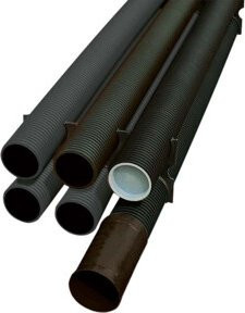 Fränkische Kabuflex S1106m-St Kabelschutzrohr aus Kunststoff in Schwarz oder Grau - Bild 1
